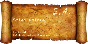 Smied Aminta névjegykártya